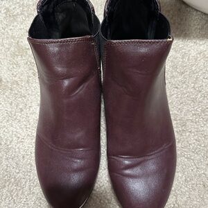 Circus by Sam Edelman Brown Ankle Booties Smooth Leather